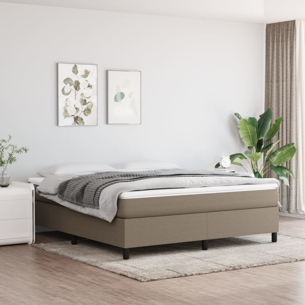 Struttura Letto a Rete a Molle Tortora 180x200 cm in Tessuto | homemem39