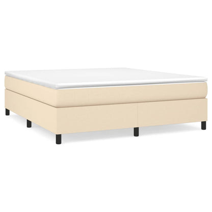 Struttura Letto a Rete a Molle Crema 180x200 cm in Tessuto | homemem39