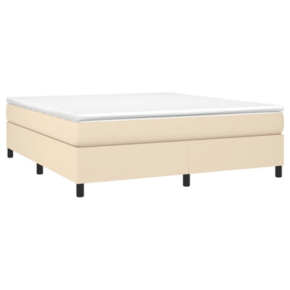 Struttura Letto a Rete a Molle Crema 180x200 cm in Tessuto | homemem39