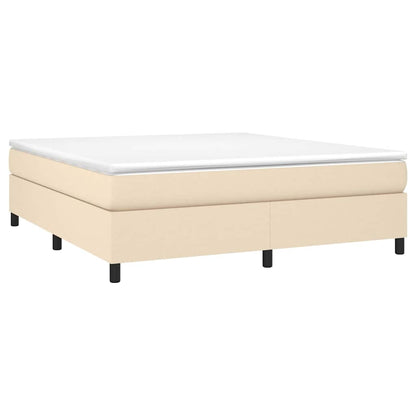 Struttura Letto a Rete a Molle Crema 180x200 cm in Tessuto