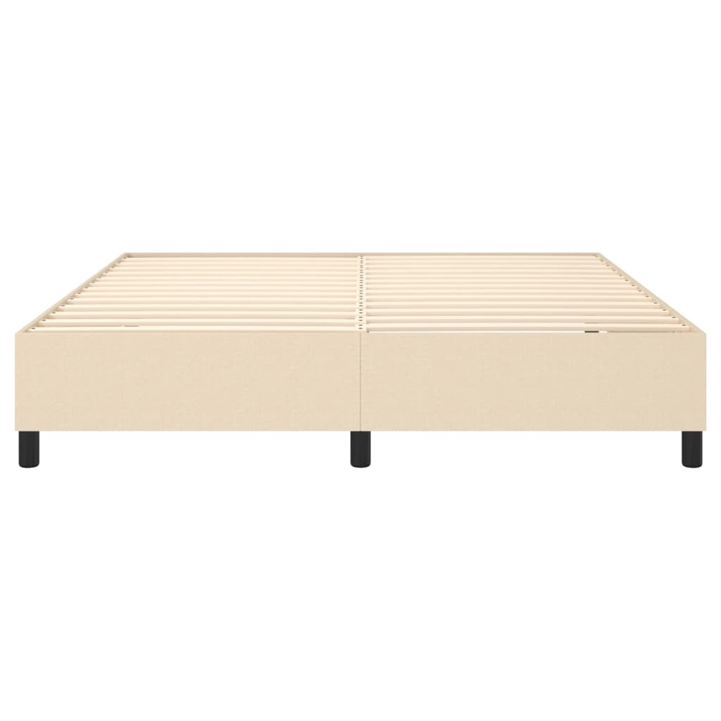 Struttura Letto a Rete a Molle Crema 180x200 cm in Tessuto | homemem39