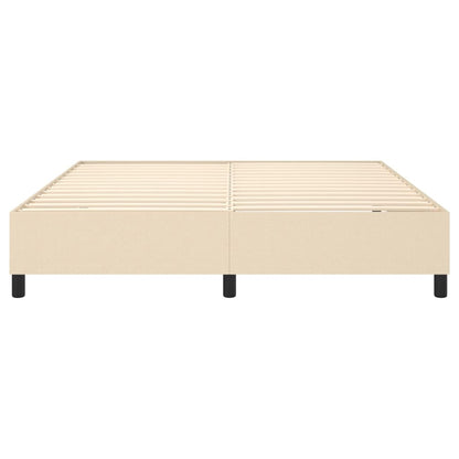 Struttura Letto a Rete a Molle Crema 180x200 cm in Tessuto | homemem39