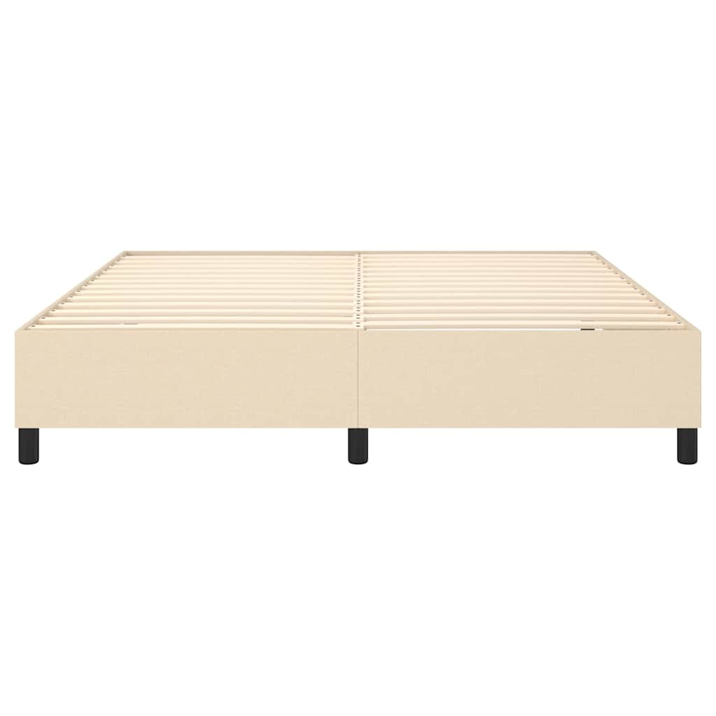 Struttura Letto a Rete a Molle Crema 180x200 cm in Tessuto