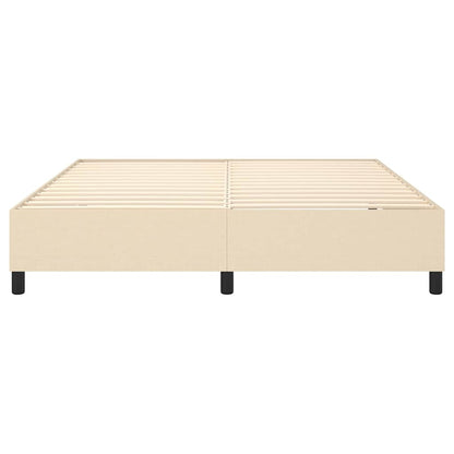 Struttura Letto a Rete a Molle Crema 180x200 cm in Tessuto