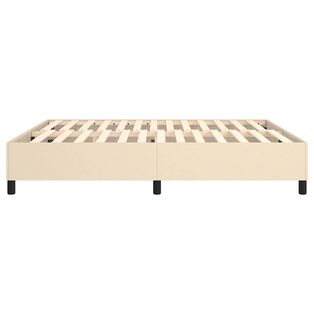Struttura Letto a Rete a Molle Crema 180x200 cm in Tessuto