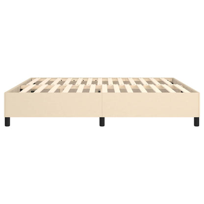 Struttura Letto a Rete a Molle Crema 180x200 cm in Tessuto