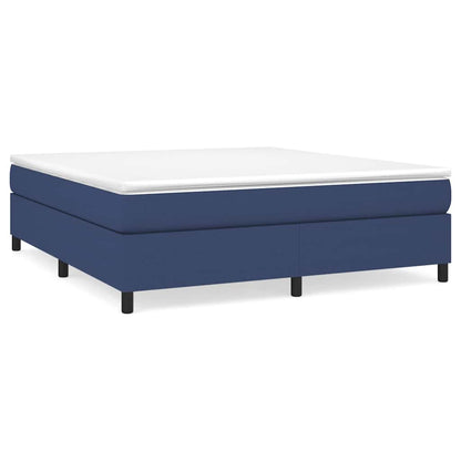 Struttura Letto a Rete a Molle Blu 180x200 cm in Tessuto