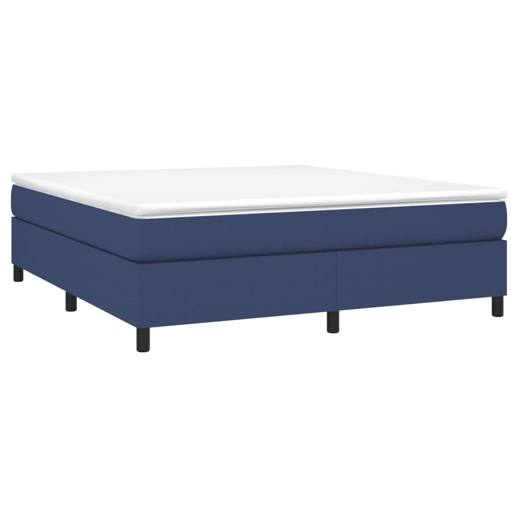 Struttura Letto a Rete a Molle Blu 180x200 cm in Tessuto | homemem39