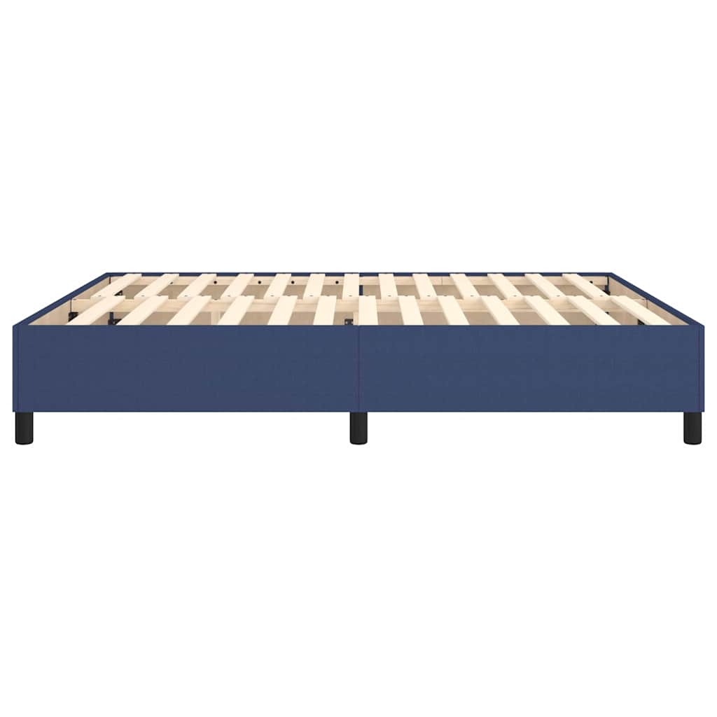 Struttura Letto a Rete a Molle Blu 180x200 cm in Tessuto