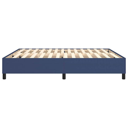 Struttura Letto a Rete a Molle Blu 180x200 cm in Tessuto
