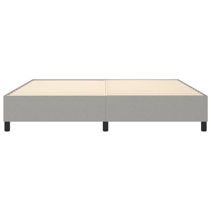 Struttura Letto a Rete a Molle Grigio Chiaro 200x200 cm Tessuto | homemem39