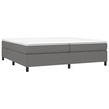 Struttura Letto a Rete a Molle Grigio Scuro 200x200 cm Tessuto | homemem39