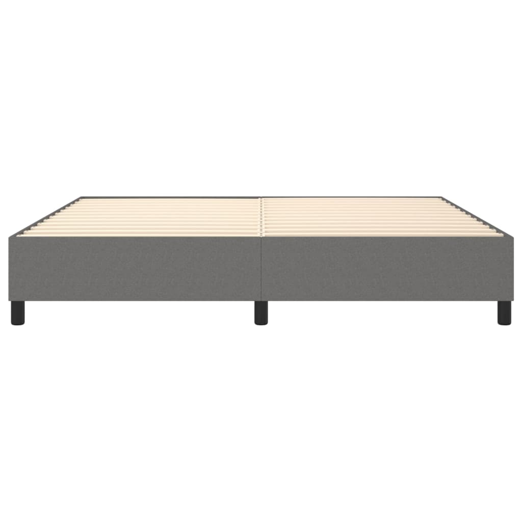Struttura Letto a Rete a Molle Grigio Scuro 200x200 cm Tessuto | homemem39