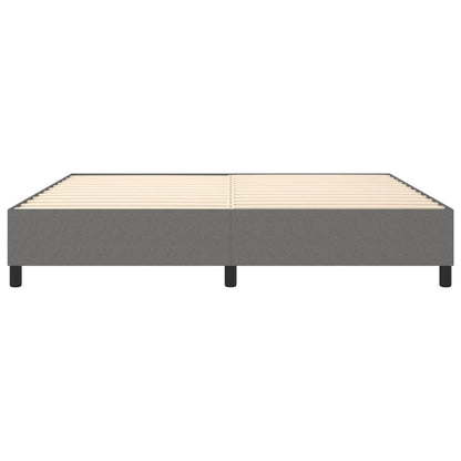 Struttura Letto a Rete a Molle Grigio Scuro 200x200 cm Tessuto | homemem39