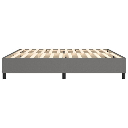 Struttura Letto a Rete a Molle Grigio Scuro 200x200 cm Tessuto | homemem39