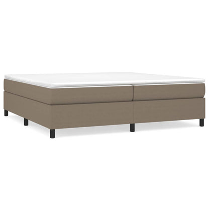 Struttura Letto a Rete a Molle Tortora 200x200 cm in Tessuto