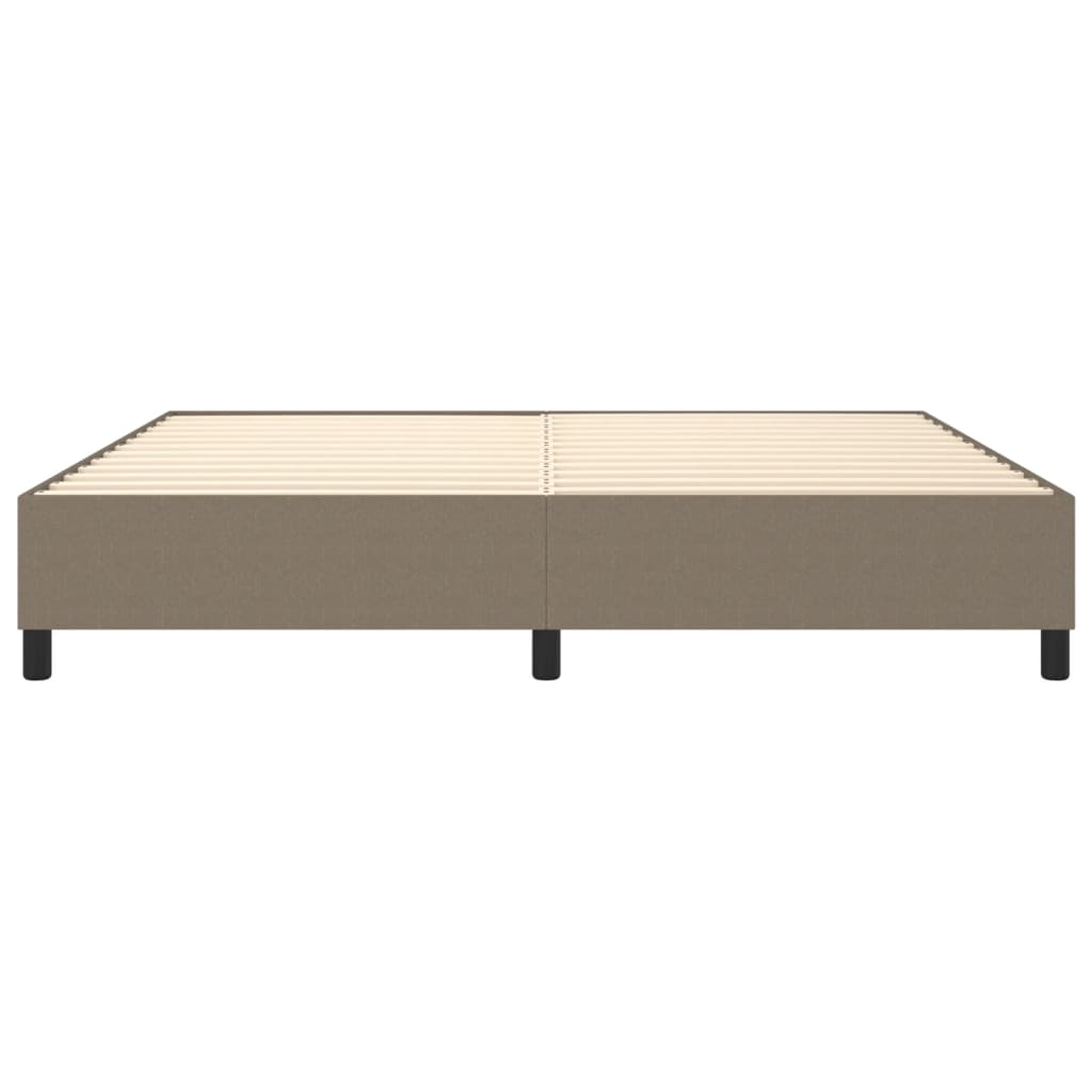 Struttura Letto a Rete a Molle Tortora 200x200 cm in Tessuto