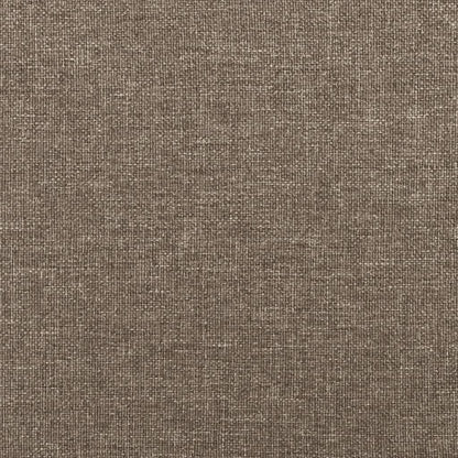 Struttura Letto a Rete a Molle Tortora 200x200 cm in Tessuto