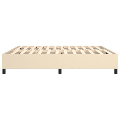 Struttura Letto a Rete a Molle Crema 200x200 cm in Tessuto | homemem39