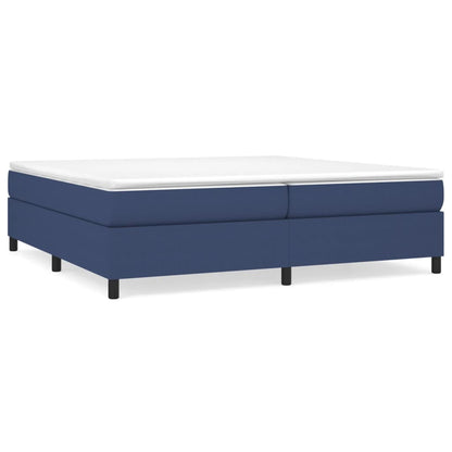 Struttura Letto a Rete a Molle Blu 200x200 cm in Tessuto | homemem39