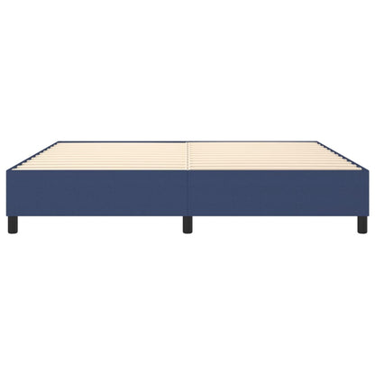 Struttura Letto a Rete a Molle Blu 200x200 cm in Tessuto | homemem39