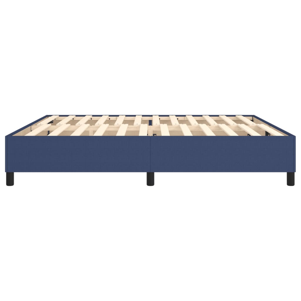 Struttura Letto a Rete a Molle Blu 200x200 cm in Tessuto | homemem39