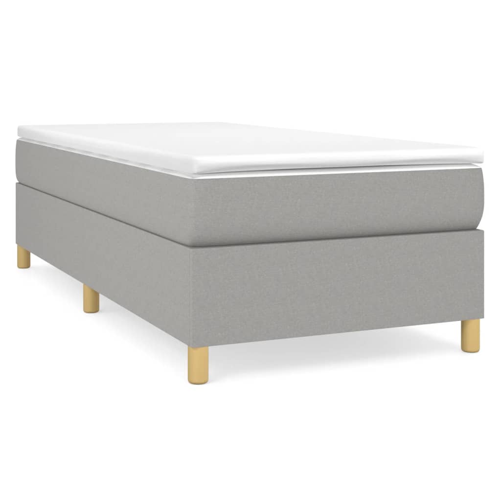 Struttura Letto a Rete a Molle Grigio Chiaro 80x200 cm Tessuto | homemem39