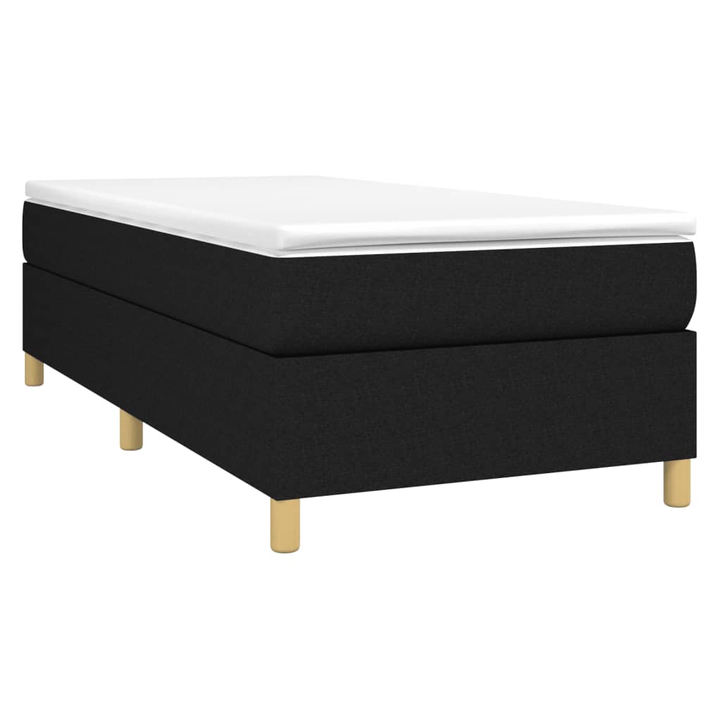 Struttura Letto a Rete a Molle Nero 80x200 cm Tessuto | homemem39