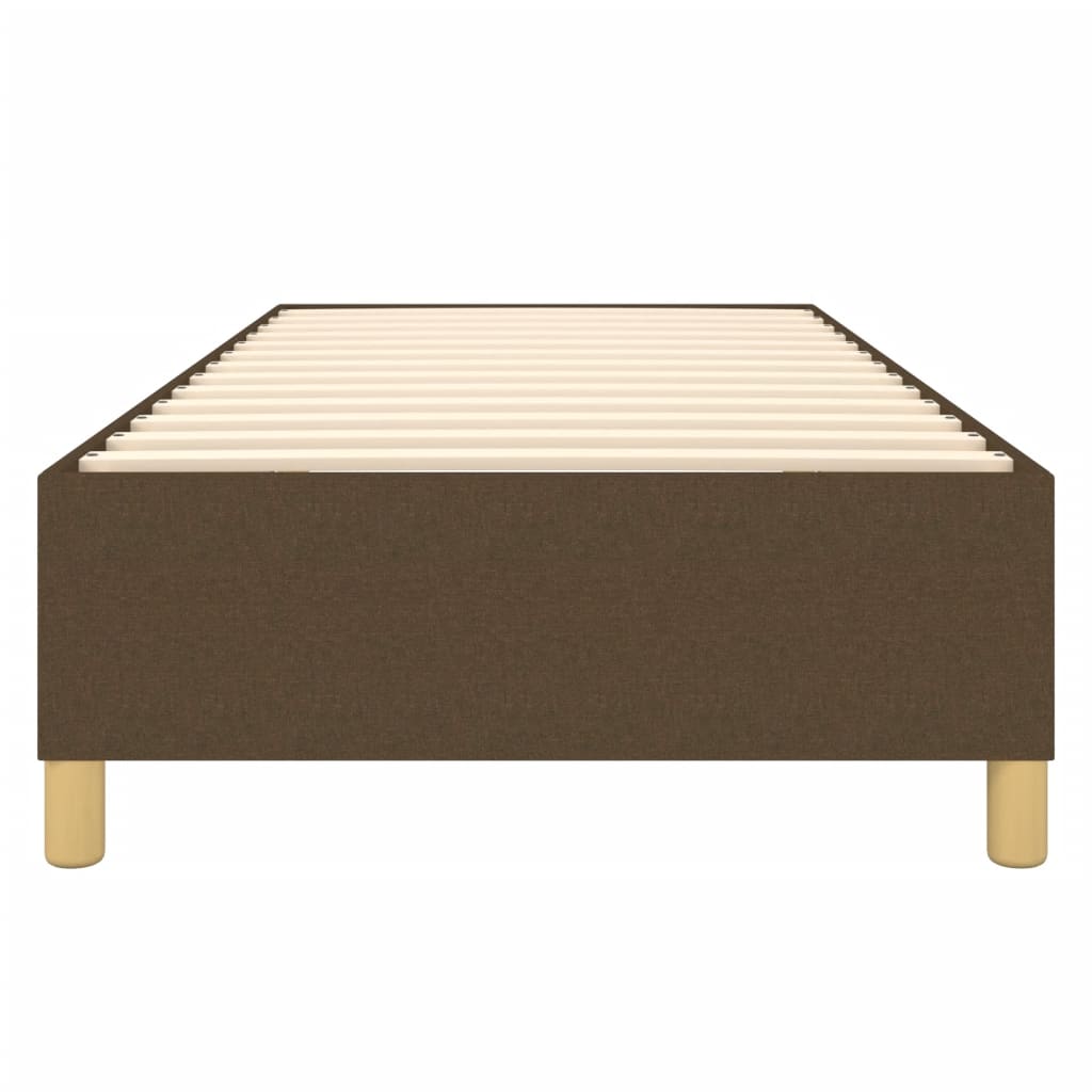 Struttura Letto a Rete a Molle Marrone Scuro 80x200 cm Tessuto | homemem39