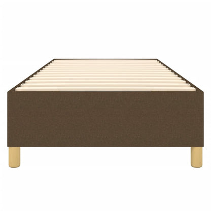 Struttura Letto a Rete a Molle Marrone Scuro 80x200 cm Tessuto | homemem39