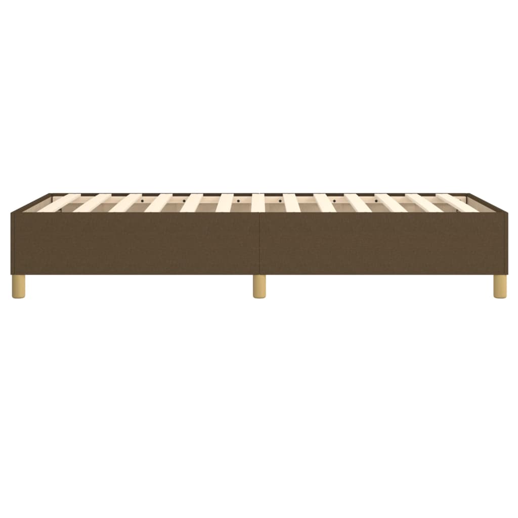 Struttura Letto a Rete a Molle Marrone Scuro 80x200 cm Tessuto | homemem39