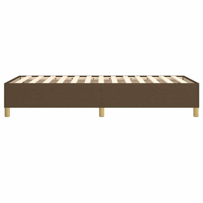 Struttura Letto a Rete a Molle Marrone Scuro 80x200 cm Tessuto