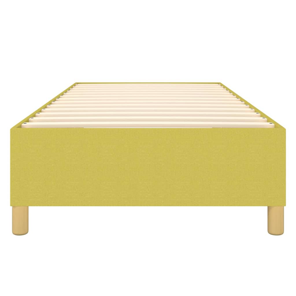 Struttura Letto a Rete a Molle Verde 80x200 cm in Tessuto