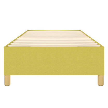 Struttura Letto a Rete a Molle Verde 80x200 cm in Tessuto