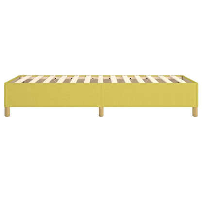 Struttura Letto a Rete a Molle Verde 80x200 cm in Tessuto