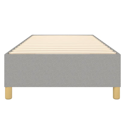 Struttura Letto a Rete a Molle Grigio Chiaro 90x190 cm Tessuto | homemem39