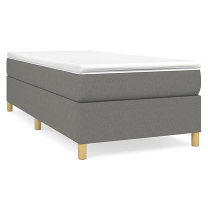 Struttura Letto a Rete a Molle Grigio Scuro 90x190 cm Tessuto | homemem39