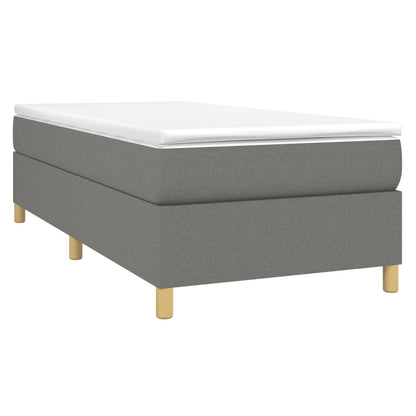Struttura Letto a Rete a Molle Grigio Scuro 90x190 cm Tessuto | homemem39