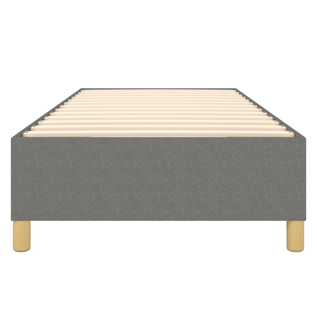 Struttura Letto a Rete a Molle Grigio Scuro 90x190 cm Tessuto | homemem39
