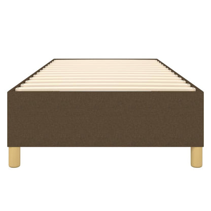 Struttura Letto a Rete a Molle Marrone Scuro 90x190 cm Tessuto | homemem39