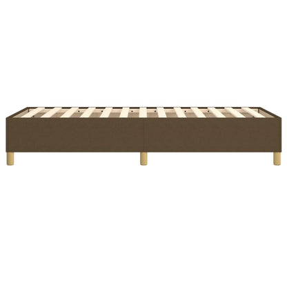 Struttura Letto a Rete a Molle Marrone Scuro 90x190 cm Tessuto | homemem39
