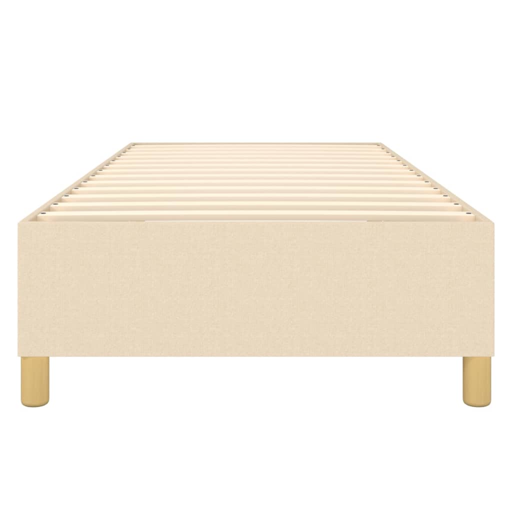 Struttura Letto a Rete a Molle Crema 90x190 cm in Tessuto | homemem39