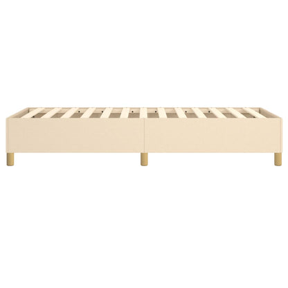 Struttura Letto a Rete a Molle Crema 90x190 cm in Tessuto | homemem39