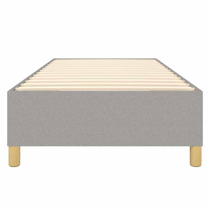 Struttura Letto a Rete a Molle Grigio Chiaro 90x200 cm Tessuto
