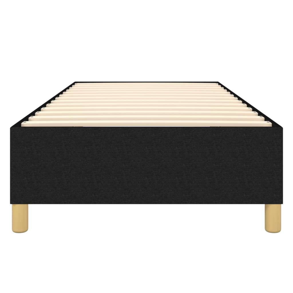 Struttura Letto a Rete a Molle Nero 90x200 cm in Tessuto | homemem39