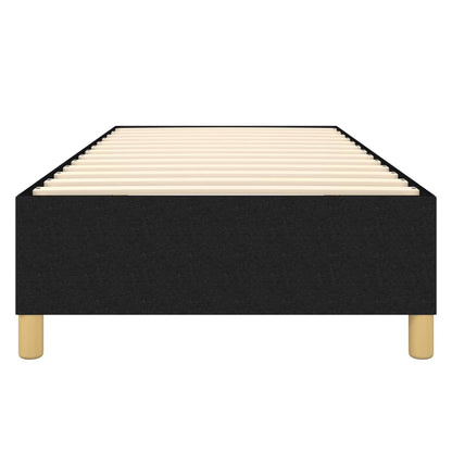 Struttura Letto a Rete a Molle Nero 90x200 cm in Tessuto | homemem39