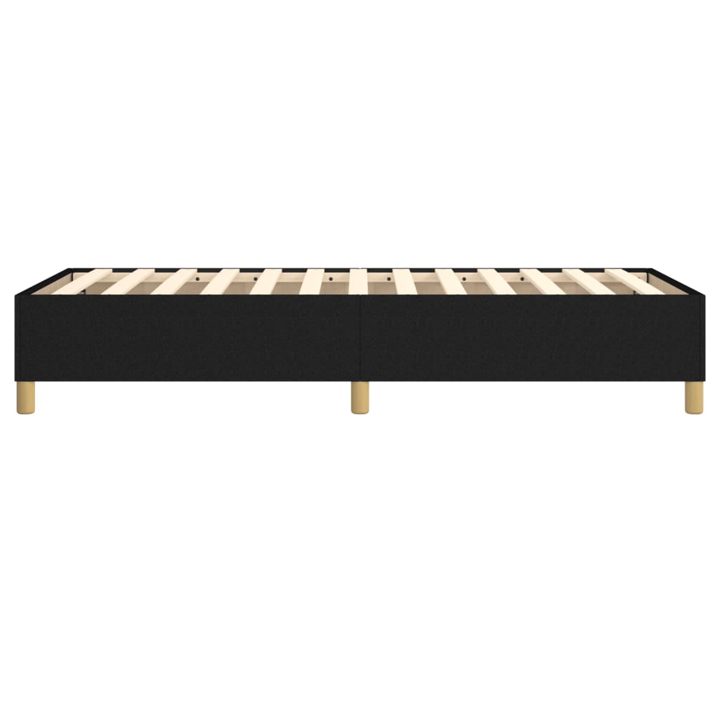 Struttura Letto a Rete a Molle Nero 90x200 cm in Tessuto | homemem39