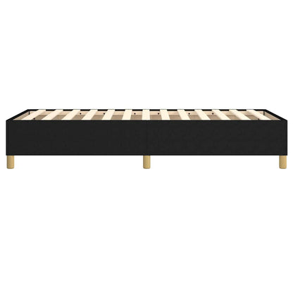 Struttura Letto a Rete a Molle Nero 90x200 cm in Tessuto