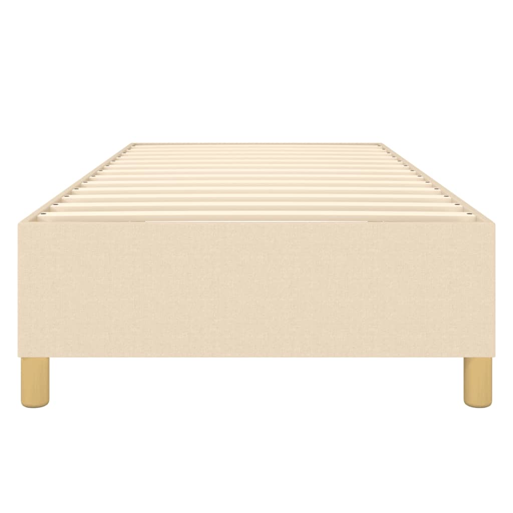 Struttura Letto a Rete a Molle Crema 90x200 cm in Tessuto | homemem39