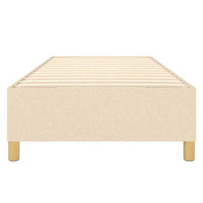 Struttura Letto a Rete a Molle Crema 90x200 cm in Tessuto | homemem39